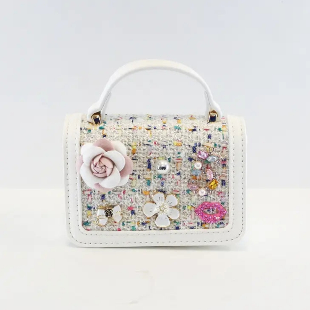 'Miss Honey Coco' White Purse